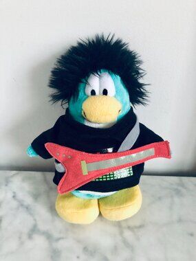 Club Penguin Rocker Plush Disney Series 12 Guitarist Jakks Pacific Stuffy Toy